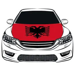 Flagowa okładka z flagami Albania 3 3x5 stóp 100%poliestrowy silnik Elastyczne tkaniny można umyć flagi banerowe maski 286V