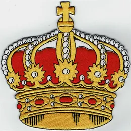 Custom Crown Emelcodery Iron Sew on Patch Patch Big Size 5 штука для полного Backiing S154E