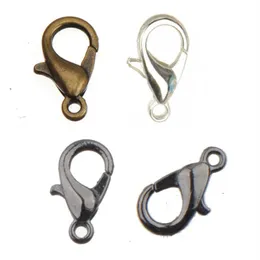 DIY Jewelry Findings Hooks For Bracelets Bangles Clasps Handbags Keys Chains Toggles Shiny Silver Water Drop Small Metal 12mm Fash264L