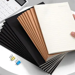 메모장 A4 A5 B5 Black Kraft Cover Diary Notebook 80G 용지 라이닝 그리드 메모장 플래너 의제 저널 사무용품 STAT269U