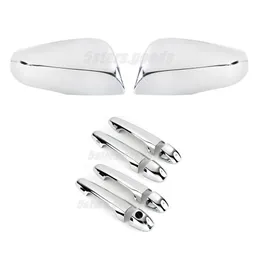 Chrome Side Mirror Smart Key Door Handle Covers Trims For 16-20 Toyota Tacoma261h