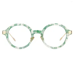 Montures de lunettes de soleil Zeelool Retro TR90 Monture de lunettes rondes avec lentille transparente sans ordonnance pour femmes FP0174