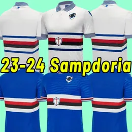 2023 2024 Sampdoria Fußballtrikots zu Hause SESY THIRD 23 24 Murillo Linetty Jankto Yoshida Maroni Gabbiadini THAILAND Fußballtrikots
