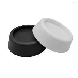 Bath Accessory Set 4pcs Rubber Anti-vibration Dampers Washing Machine Pads Reusable Floor Protective Black