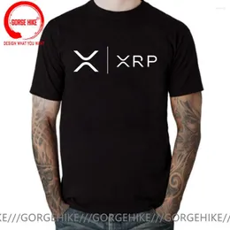 Camisetas masculinas Fashion Ripple To The Moon Coin Gift Shirt XRP Cryptocurrency Man Camiseta Masculina para adultos