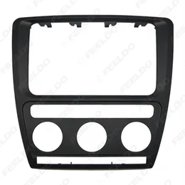 CAR 2DIN DVD CD Radio Stereo Refitting Frame Facia Panel Trim för Skoda Octavia Laura 2004-2008 med Auto A C Installation Mount 313b