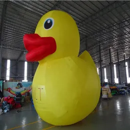 High quality Personalized 10 13 2 16 4 feet height giant inflatable rubber yellow duck model 3 4m tall cartoon for decoration toys331k