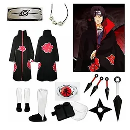 Anime naruto uchiha itachi cosplay kostümü tam set295k