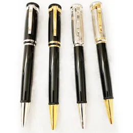 Pure Pearl Dunh High Quality Classic Ballpoint Pen Silver Strimlining Clip och WiredRawing Barrel med serie Number Luxury Stati2621