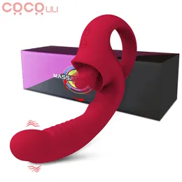 Wibratory Kliniczne lizanie wibratorów GPOINT Realistyczny symulator dildo dildo clintoralis jest odpowiedni dla kobiet z 10 trybami wibracji lizania 230719