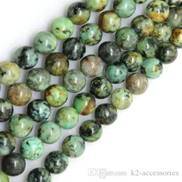 189pcs lot 6 mm beads African Turquoises Stone Round loose beads semi-precious natural gemstones DIY jewelry Making255J