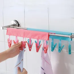 Hangers 1Pcs Cloth Hanger Clips Multifunction Clothespin Travel Supplies Foldable Clothes Rack Drying Socks Racks