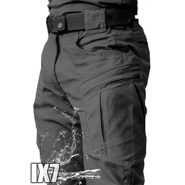 Mensbyxor Urban Military Tactical Combat Varor Byxor Multi Pocket Waterproof Leisure Training Wrap Up Kläder Vandring 230720