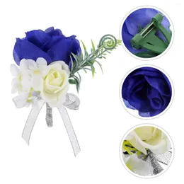 Flores decorativas Suprimentos para Casamento Casal Boutonniere Decoração Adereços Pográficos Decorações para Festas