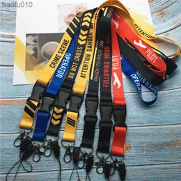 LANYARD FÖR KEYCHAIN ​​ID CORT COVER PASS STUDENT Mobiltelefon USB Badge Holder Key Ring Neck Rems Tillbehör L230619