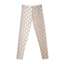 Active Pants Elegant Rose Gold Polka Dots PatternLeggings Leggings For Girls Yoga Wear Ladies Legging Raises Butt