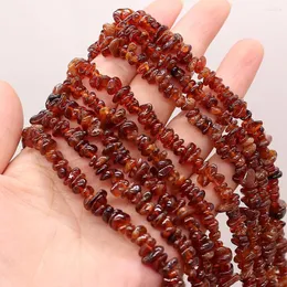 Perline Pietra naturale Granato semiprezioso Cristallo irregolare Ghiaia fine Per la creazione di gioielli Accessori per collana orecchini fai-da-te