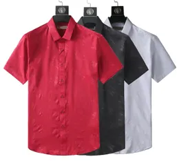 Fode Herren Casual Shirtletter Print Shirt klassische einfache neue kurze Ärmel hohe Elastizität und Faltenbeständigkeit Tops