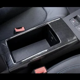 Car Center Console Console Armrest Box Crame Crame Emcord Trim ABS для Audi A3 8V 2014-18 Внутреннее углеродное волокно Стиль224K