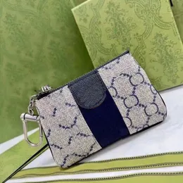 Coin Purse Designer Ophidia Marmont Leather Mini dragkedja Plånbok med låda