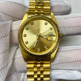 18K Gold V3 Automatyczny 2813 Automatyczny zegarek Kobiety DATEJUST 36 mm L Solid zapięcie Prezydent Prezydent Zatrzymuje mężczyzn Pani Panie Watch A Qu309m