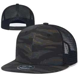 Snapbacks mode camouflage mesh hoed katoenen gesp flat top truck lente en zomer heren Baseball cap zon 230719