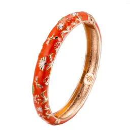 Bangle Living Coral Flower Bracelet Jewelry Fashion Vintage Vacation Accessories Women's Cute Girl's Orange Birthday 55A120