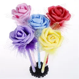 Creative Lovely Rose Ball Point Pen Walentynki Prezent Creative Spiratoon Cartoon Lovely Ball Point Pen Factory Direct Sal3037