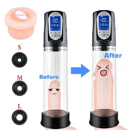 Pump Toys Extender, verbessertes, leistungsstarkes, automatisch wiederaufladbares USB-Penisgerät, Pro-Vergrößerungssex für Männer, 230719
