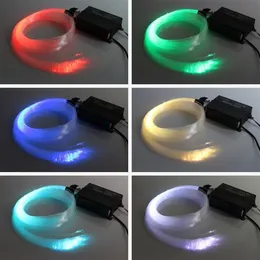 RGB colorful LED plastic Fiber Optic Star Ceiling Kit Light Neon Sign 150pcs 0 75mm 2M 16W RGB optical fibers Lights Engine & 24ke291t