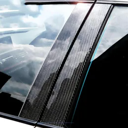 Carbon-Faser-Fenster-dekorativer Aufkleber für BMW E71 F25 E60 E90 F30 F10 F20 F16 F07 E70 E84 E46 Auto-Styling-Aufkleber228Y
