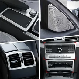 Car Styling Sticker Inner Door Audio Speaker Gearshift Panel Door Armrest Cover Trim for Mercedes Benz E Class Coupe W207 C207 Aut208B