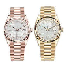 ABB_WATCHES 남성용 날짜 날짜 자동 시계 캘린더/데이트 다이아몬드 운동 시계 여성 고급 손목 시계 스테인리스 스틸 방수 사파이어 시계 액세서리