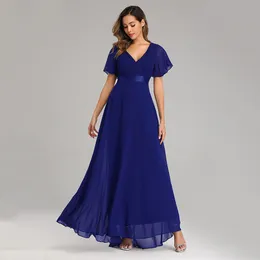 Urban Sexy sukienki wieczorowe sukienki xucthhc eleganckie marszczenia w dekolcie w szyfonu formalny wieczorny suknia szata vestidos de fiesty sukienka na przyjęcie weselne 230719