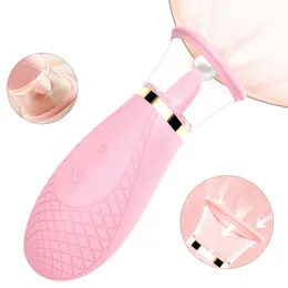 Vibradores Chupando e lambendo vibrador 9 frequência massageador de lábios orgasmo feminino brinquedo sexual vaginal casal poderoso 230719