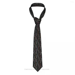 Bow bağları parti DNA genetiği 3D baskı kravat 8cm genişliğinde polyester kravat gömlek aksesuarları dekorasyon