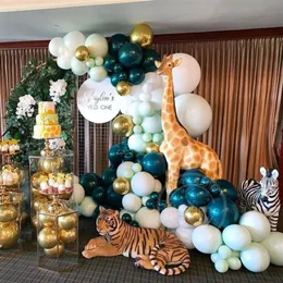 108pcs Animal Balloons Garland Kit Jungle Safari Theme Party Supplies Favors Kids Boys Birthday Party Baby Shower Decoration2644