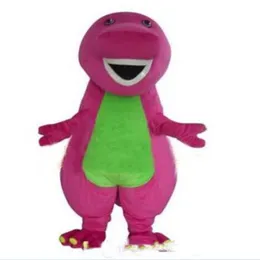 2018 Factory Outlets Profissão Barney Dinossauro Trajes Mascote Halloween Desenhos Animados Adulto Tamanho Fantasia227n