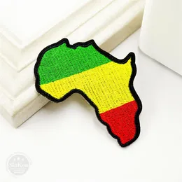 Africa Size7 0x8 2cm DIY Iron on Patch Sying On Embroidered Applique Sewing Clothes Cartoon plagg Apparel Accessories266a