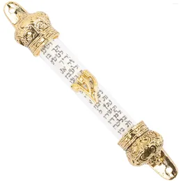 Cortina Coroa Bíblia Decoração Judaica Presens Mulheres Door Mezuza metal mezuzah casa Design religioso delicado delicado