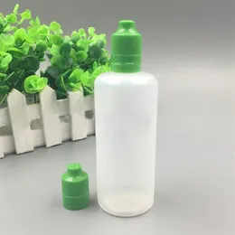 500pcs 120ml lequidボトルプラスチックドロッパー半透明のPE空のeジュースボトルカラフルな子どもの証明タンパーキャップ2396