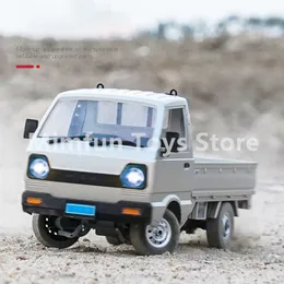 سيارة كهربائية RC 1 16 RC Cargo Truck محاكاة كهربائية نقل مركبة دوارة الانجراف مع مصابيح LED ألعاب التحكم عن بعد للأطفال هدية فتى 230719