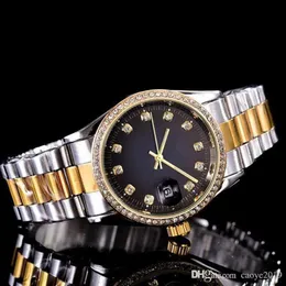 Luxuriöse Watc-Diamant-Uhr mit berühmter Krone, Top-Sport-Damen-Golduhr, 3A-Qualität, Quarzfunktion, genaue Positionierung, Quarzuhr da254v