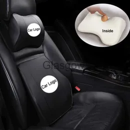 Seat Cushions Car Headrest Pillow Pu Leather Memory Foam Comfortable Neck Pillows Support Fit For Most Cars Quality Guarantee E1 X30 x0720