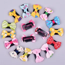 Yeni 100 PCS PACK Yeni doğan bebek kızlar kıt Saç Güzel BB Klipler Bowknot saç tokası çocuk saç aksesuarları çocuk mini saç klip210p