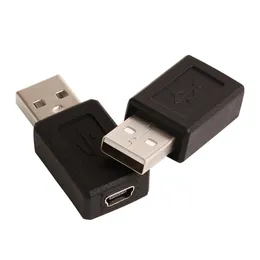 Hela 100 st mycket USB En hane till mikro USB B Kvinnliga datakabeladapterkontaktkonverterare 210o