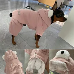 Hundkläder söt chihuahua jumpsuit vinter varma husdjurskostymkläder för små hundar pinscher malteser overaller pyjamas disfraz de perro