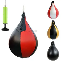 Punching Balls PU Leather Boxing Ball Hanging Type Gym Adult Decompression Artifact Child Training Speedball Sandbag Fight Fitness Products HKD230720