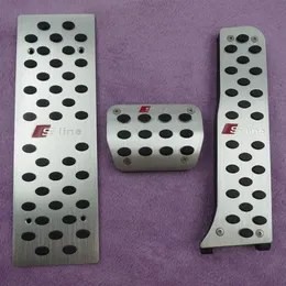 アウディQ3 A3 TT用の自動車アクセサリーAluminum Aluminum Actelerator Accelerator Brake Footrest Pedal Pads Car Styling 01271Q