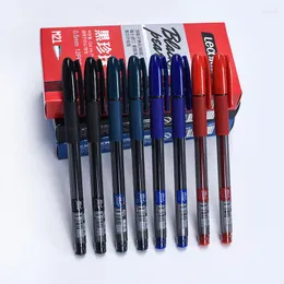 قابلة لإعادة التعبئة قابلة للسكان قابلة للسحب أقلام هلام رفيعة نقطة حبر سوداء/أزرق/أحمر 12